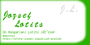 jozsef lotits business card